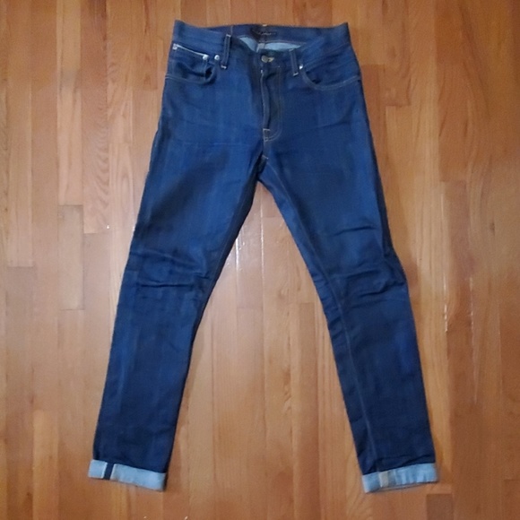 nudie thin finn dry selvage comfort